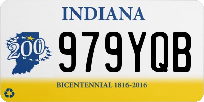 IN license plate 979YQB