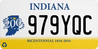 IN license plate 979YQC