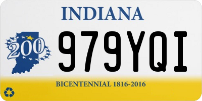 IN license plate 979YQI