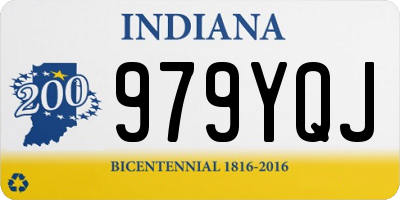 IN license plate 979YQJ