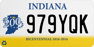 IN license plate 979YQK