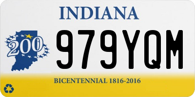 IN license plate 979YQM