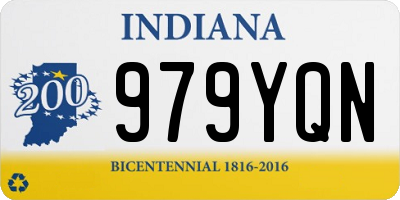 IN license plate 979YQN