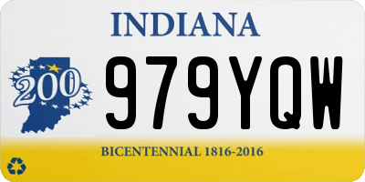 IN license plate 979YQW
