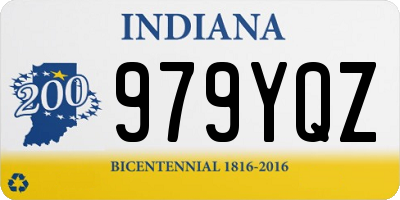 IN license plate 979YQZ