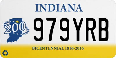 IN license plate 979YRB