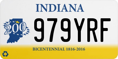 IN license plate 979YRF