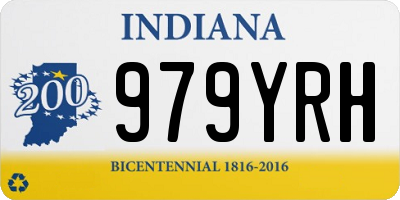 IN license plate 979YRH