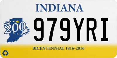 IN license plate 979YRI