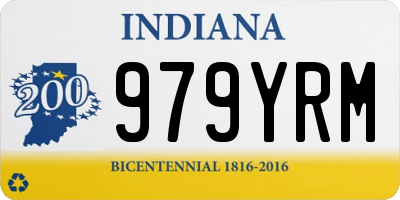 IN license plate 979YRM