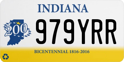 IN license plate 979YRR