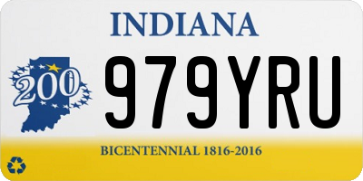 IN license plate 979YRU