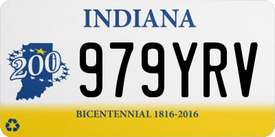 IN license plate 979YRV