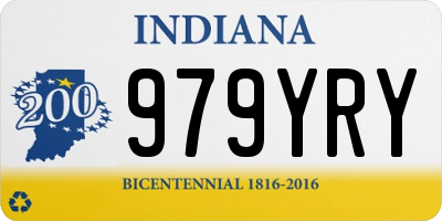 IN license plate 979YRY