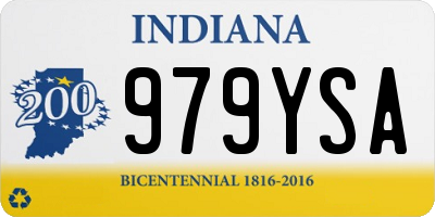 IN license plate 979YSA