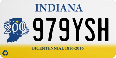 IN license plate 979YSH