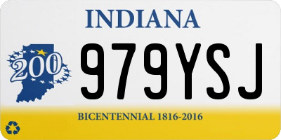 IN license plate 979YSJ