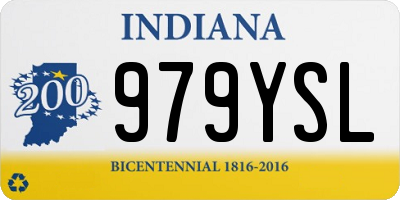 IN license plate 979YSL