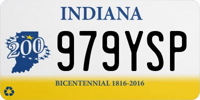 IN license plate 979YSP