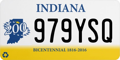 IN license plate 979YSQ