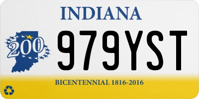 IN license plate 979YST