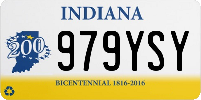 IN license plate 979YSY