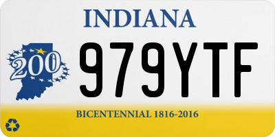 IN license plate 979YTF