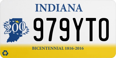 IN license plate 979YTO