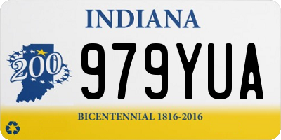 IN license plate 979YUA