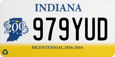 IN license plate 979YUD