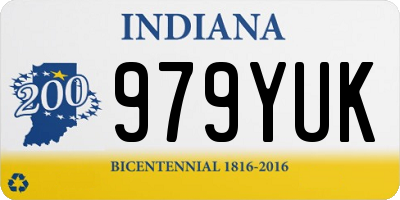 IN license plate 979YUK
