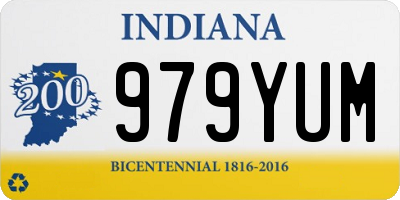 IN license plate 979YUM