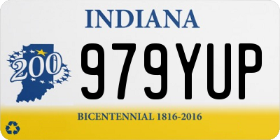 IN license plate 979YUP