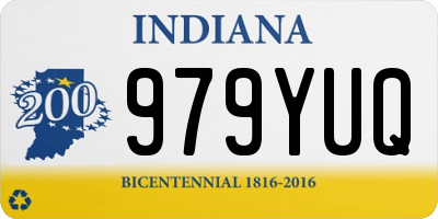 IN license plate 979YUQ