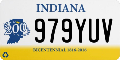 IN license plate 979YUV