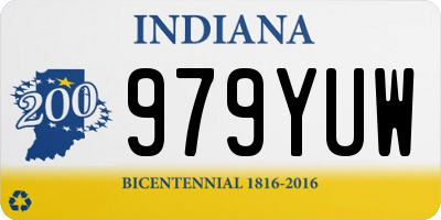 IN license plate 979YUW