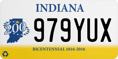 IN license plate 979YUX