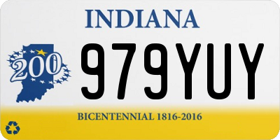 IN license plate 979YUY
