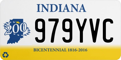 IN license plate 979YVC