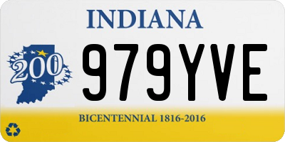 IN license plate 979YVE