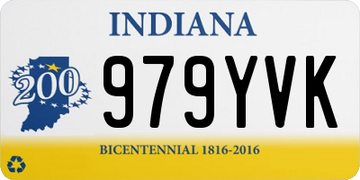 IN license plate 979YVK