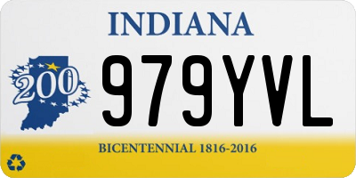 IN license plate 979YVL