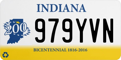 IN license plate 979YVN