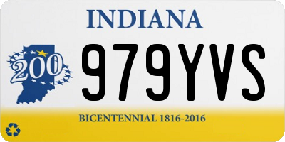 IN license plate 979YVS