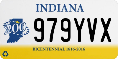 IN license plate 979YVX