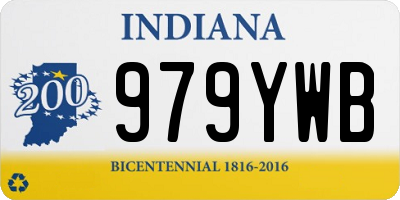 IN license plate 979YWB
