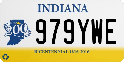 IN license plate 979YWE