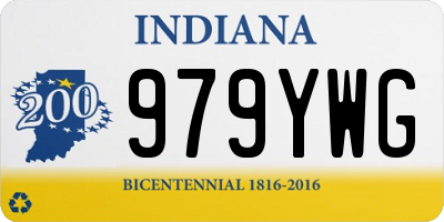 IN license plate 979YWG