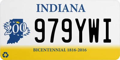 IN license plate 979YWI