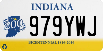IN license plate 979YWJ
